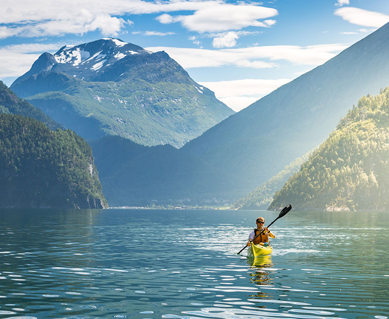 Kayaking on the Tafjord